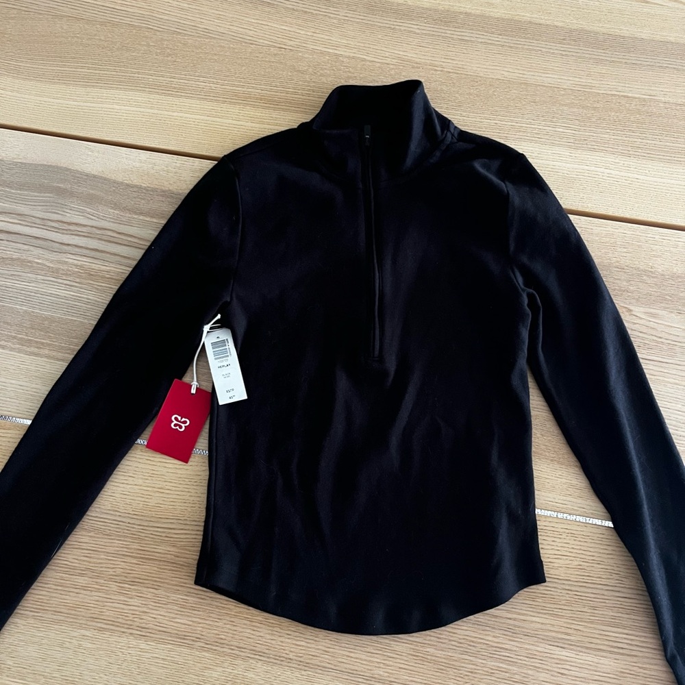 Sunday Best Black Long Sleeve Top